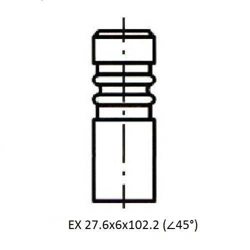 Z17402R — ZIKMAR — Engine valve