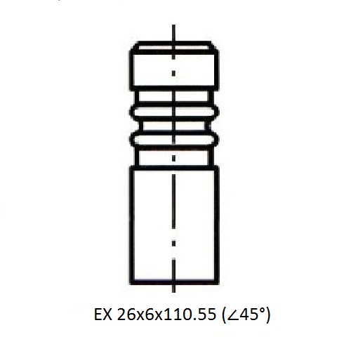 Z17416R — ZIKMAR — Engine valve