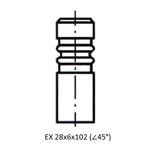 Z17428R — ZIKMAR — Engine valve