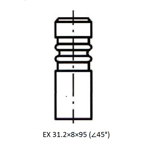 Z17431R — ZIKMAR — Engine valve