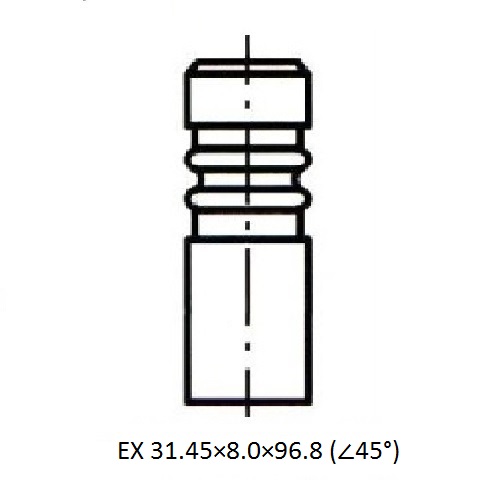 Z17432R — ZIKMAR — Engine valve