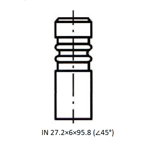 Z17445R — ZIKMAR — Engine valve