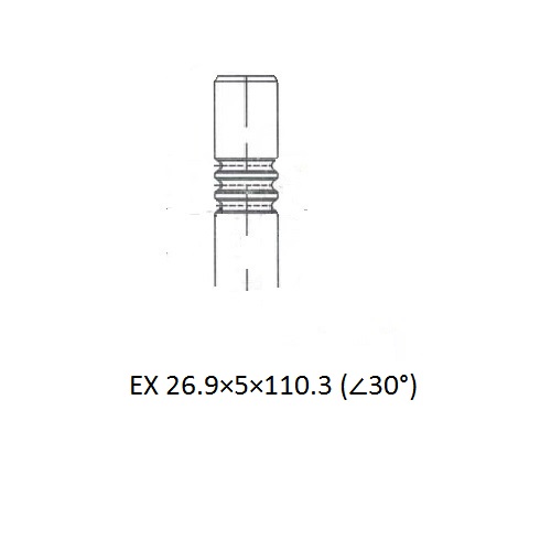 Z17455R — ZIKMAR — Engine valve