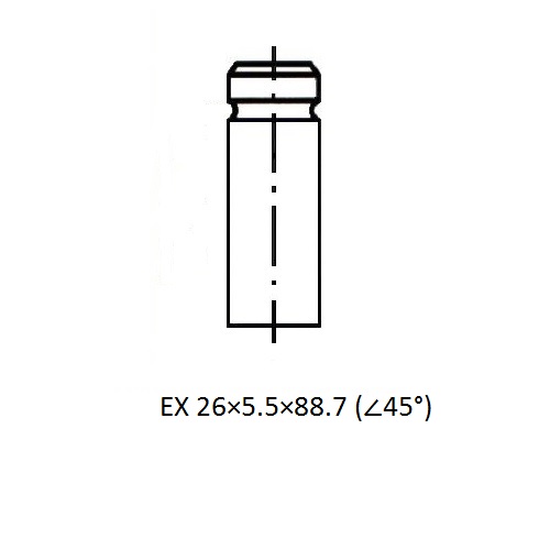 Z17459R — ZIKMAR — Engine valve