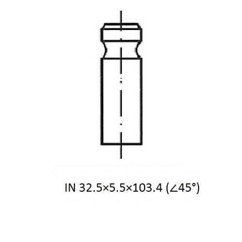 Z17463R — ZIKMAR — Engine valve