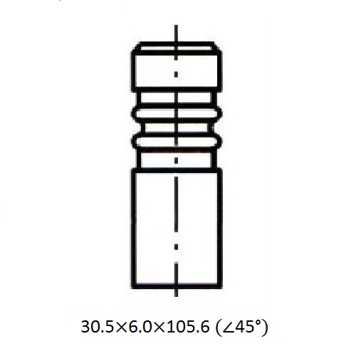 Z17476R — ZIKMAR — Engine valve