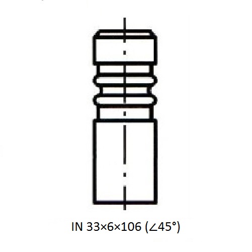 Z17489R — ZIKMAR — Engine valve