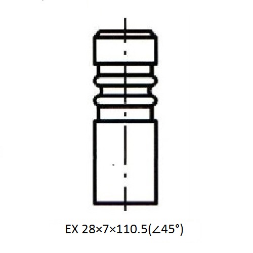 Z17492R — ZIKMAR — Engine valve