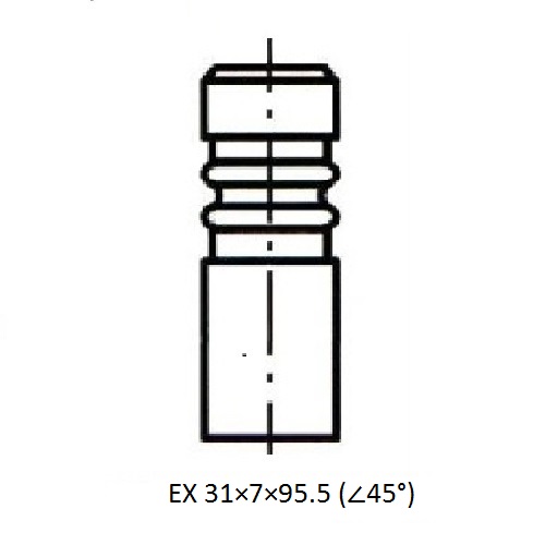 Z17495R — ZIKMAR — Engine valve