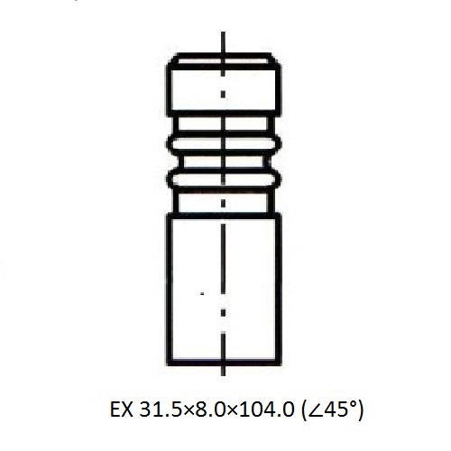 Z17500R — ZIKMAR — Engine valve