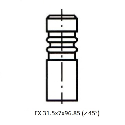Z17511R — ZIKMAR — Engine valve