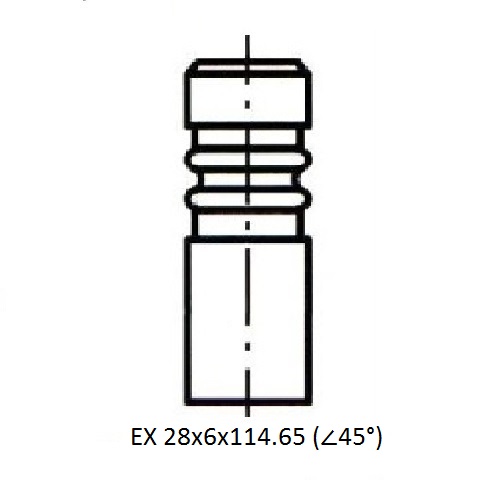 Z17512R — ZIKMAR — Engine valve