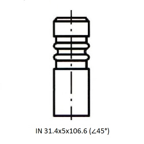 Z17513R — ZIKMAR — Engine valve