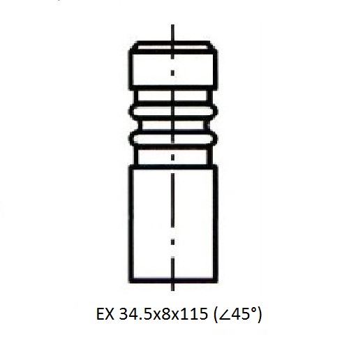 Z17535R — ZIKMAR — Engine valve