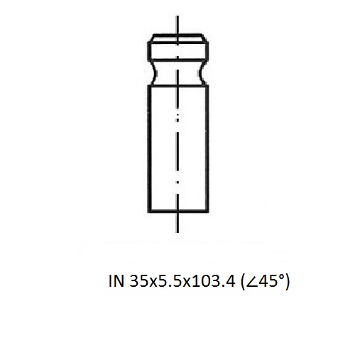 Z17542R — ZIKMAR — Engine valve