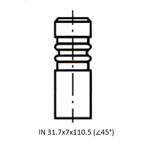 Z17562R — ZIKMAR — Engine valve