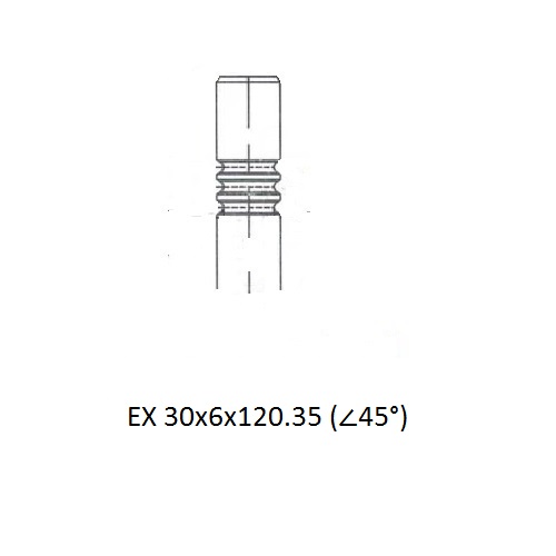 Z17563R — ZIKMAR — Engine valve