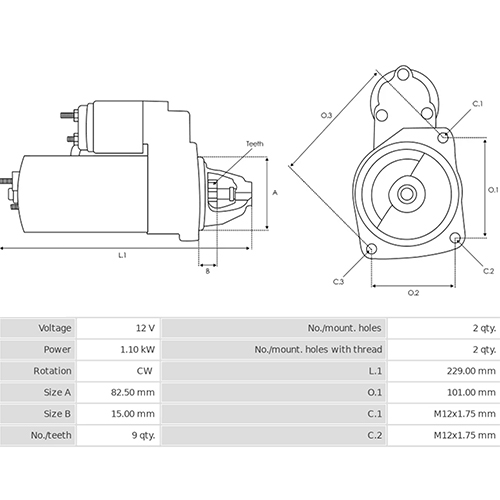 Z28501R — ZIKMAR — Starter