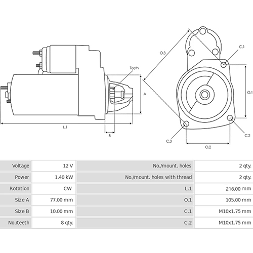 Z28562R — ZIKMAR — Starter