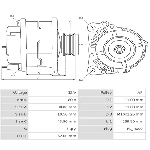 Z28632R — ZIKMAR — Alternator