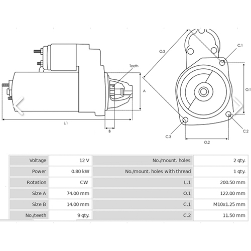 Z28738R — ZIKMAR — Starter