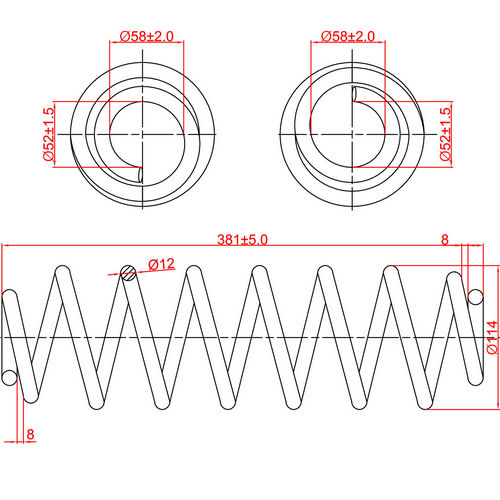 Z48023R — ZIKMAR — Suspension Spring, Rear