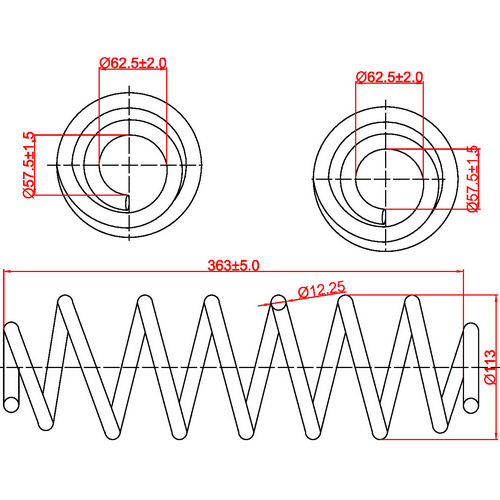 Z48028R — ZIKMAR — Suspension Spring, Rear