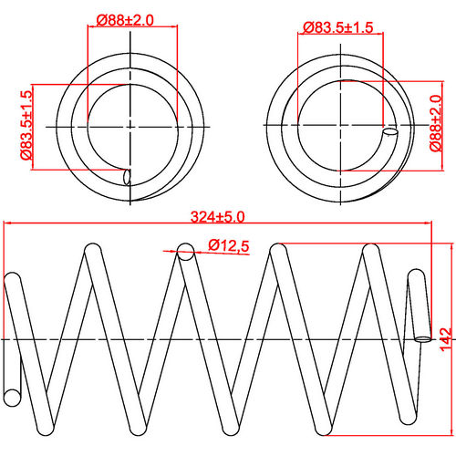 Z48039R — ZIKMAR — Suspension Spring, Front