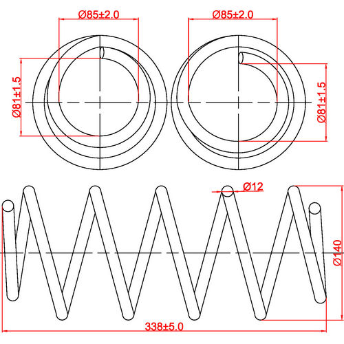 Z48043R — ZIKMAR — Suspension Spring, Front