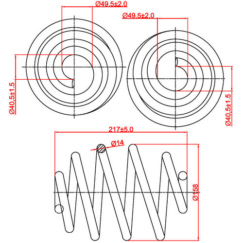 Z48048R — ZIKMAR — Suspension Spring, Rear