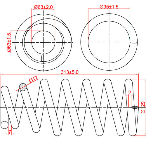 Z48063R — ZIKMAR — Suspension Spring, Front