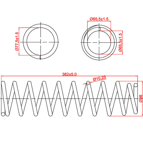 Z48076R — ZIKMAR — Suspension Spring, Rear