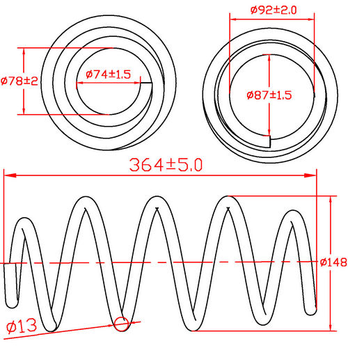 Z48084R — ZIKMAR — Suspension Spring, Front