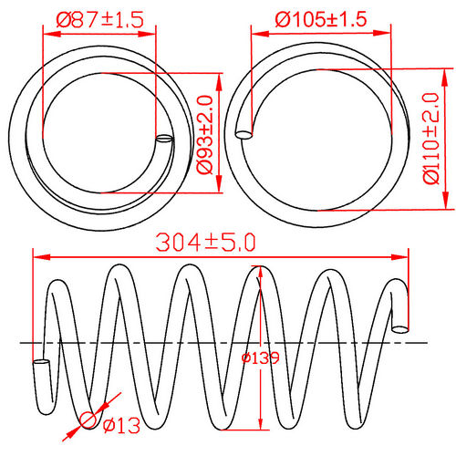 Z48093R — ZIKMAR — Suspension Spring, Front