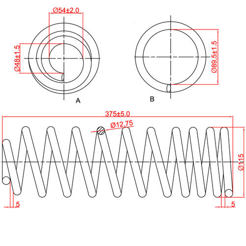Z48100R — ZIKMAR — Suspension Spring, Rear