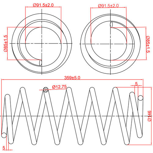 Z48101R — ZIKMAR — Suspension Spring, Front