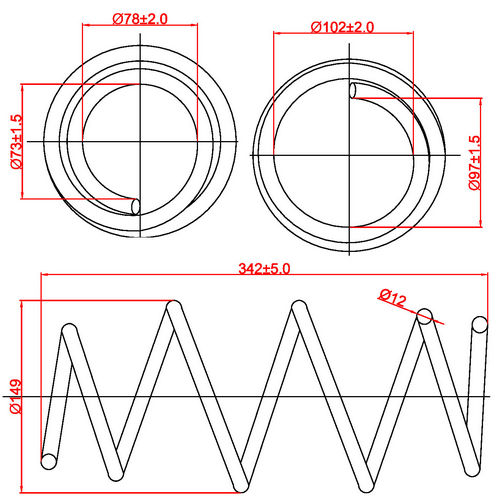 Z48110R — ZIKMAR — Suspension Spring, Front