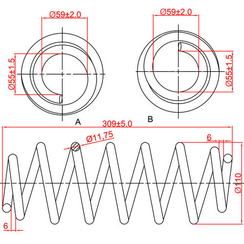 Z48124R — ZIKMAR — Suspension Spring, Rear