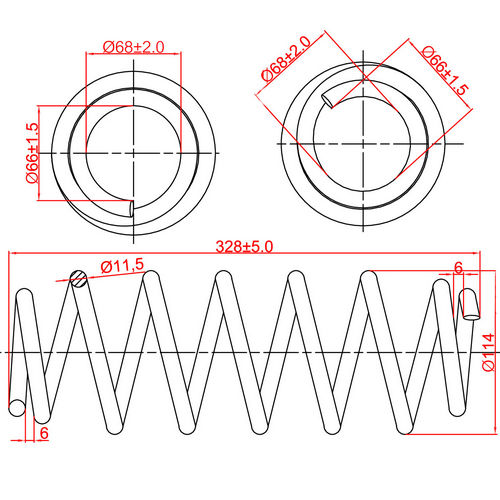 Z48125R — ZIKMAR — Suspension Spring, Rear