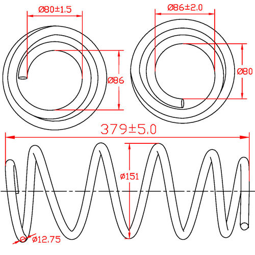 Z48135R — ZIKMAR — Suspension Spring, Front