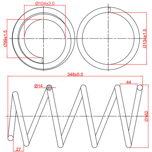 Z48153R — ZIKMAR — Suspension Spring, Front