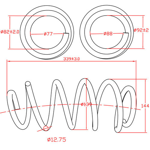 Z48154R — ZIKMAR — Suspension Spring, Front