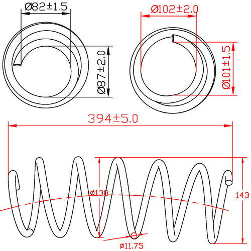 Z48158R — ZIKMAR — Suspension Spring, Rear