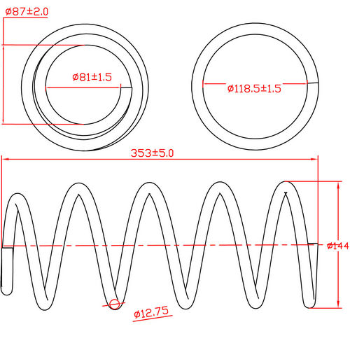 Z48159R — ZIKMAR — Suspension Spring, Front