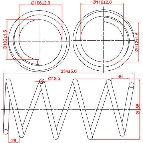 Z48164R — ZIKMAR — Suspension Spring, Front