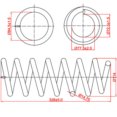 Z48172R — ZIKMAR — Suspension Spring, Front