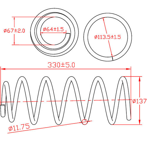 Z48201R — ZIKMAR — Suspension Spring, Front