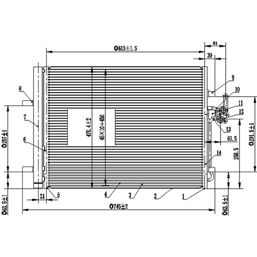 Z70518R — ZIKMAR — Air Conditioner Radiator