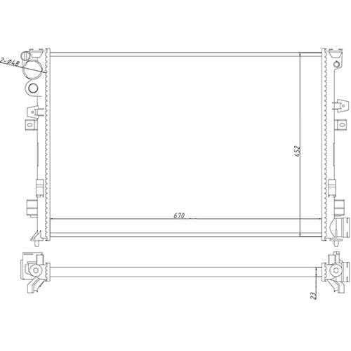 Z70623R — ZIKMAR — Engine Cooling Radiator