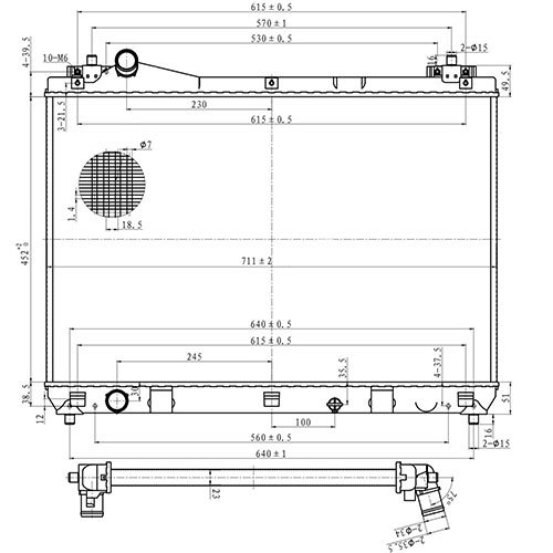 Z70735R — ZIKMAR — Engine Cooling Radiator